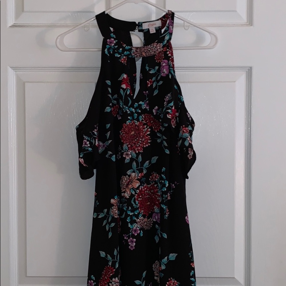 Black Flower Dress